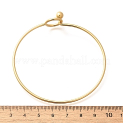 304 Stainless Steel Bangle&nbsp;BJEW-H530-01G