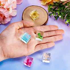 5Pcs 5 Colors Resin Cube Fridge Magnet Home Decoration Accessoriesa&nbsp;FIND-TA0005-87