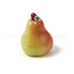 Opaque Resin Imitation Fruit Pendants&nbsp;RE-CBABD5A-01P