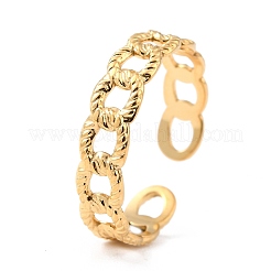 Ion Plating(IP) 304 Stainless Steel Finger Rings&nbsp;RJEW-L102-04G