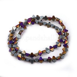 Electroplated Non-magnetic Synthetic Hematite Beads Strands&nbsp;G-P408-G