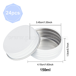 Round Aluminium Tin Cans&nbsp;CON-WH0079-13E