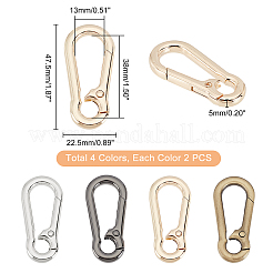8Pcs 4 Colors Zinc Alloy Lobster Claw Clasps&nbsp;FIND-WR0004-55