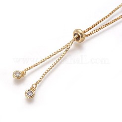 Brass Bracelets Making&nbsp;ZIRC-F098-08G