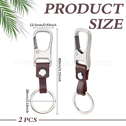 2Bags Rectangle Cowhide Tape Keychains&nbsp;KEYC-ME0001-21A