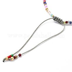Adjustable Nylon Cord Braided Bead Bracelets&nbsp;BJEW-P256-B14