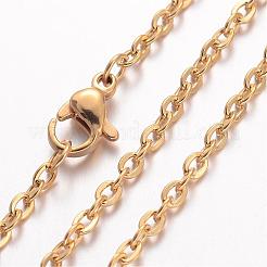 Ion Plating(IP) 304 Stainless Steel Necklace&nbsp;MAK-K004-05G