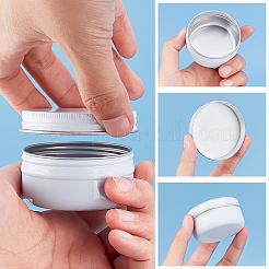 Round Aluminium Tin Cans&nbsp;CON-WH0079-13B