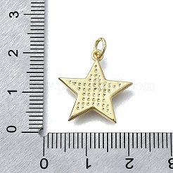 Star Shape Brass Pendants&nbsp;KK-V010-12G