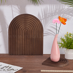 2Pcs Arch Wood Sculpture Display Decorations&nbsp;DJEW-WH0053-48