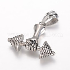 304 Stainless Steel Pendants&nbsp;STAS-D441-01AS