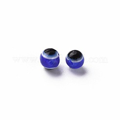 Evil Eye Resin Beads&nbsp;X-RESI-R140-4mm-A-01