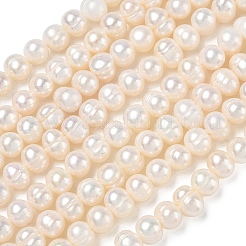 Natural Cultured Freshwater Pearl Beads Strands&nbsp;PA-CBAC463-02