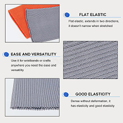 8Pcs 4 Colors Ribbing Pattern Polyester Oversleeves&nbsp;FIND-GF0009-63