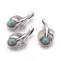 Tibetan Style Alloy Pendants&nbsp;PALLOY-E465-01AS