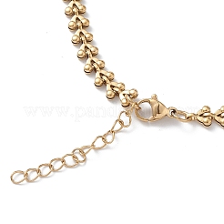 Ion Plating(IP) 304 Stainless Steel Cobs Chain Bracelets for Men Women&nbsp;STAS-B039-10G
