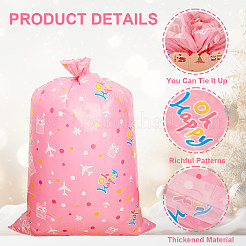 Christmas 3Pcs Rectangle Plastic Gift Storage Bags&nbsp;ABAG-WH20010-08C