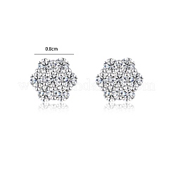 925 Sterling Silver Pave Moissanite Stud Earrings for Women&nbsp;SX7074-2