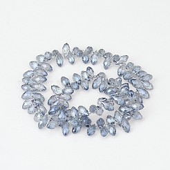 Electroplate Glass Beads Strands&nbsp;EGLA-J068-FR04