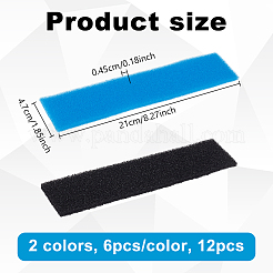 12Pcs 2 Colors Sponge Air Condition Filters Replacement&nbsp;AJEW-NB0009-47