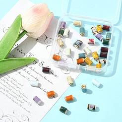 40Pcs 10 Colors Handmade Porcelain Beads&nbsp;PORC-FS0001-20