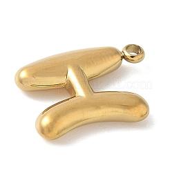 304 Stainless Steel Initial Pendants&nbsp;STAS-S186-12H-G