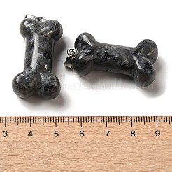 Natural Black Labradorite Pendants&nbsp;G-K353-02P-07