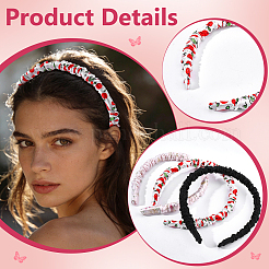 Silk From Silkworms Hair Bands&nbsp;OHAR-WH0033-019B