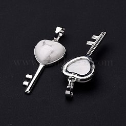 Natural Howlite Pendants&nbsp;G-I321-06P-20