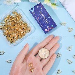 120Pcs Grade AA Brass Ice Pick Pinch Bails for Pendant Making&nbsp;KK-SC0005-20G