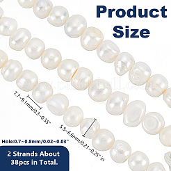 1 Strand Natural Cultured Freshwater Pearl Beads Strands&nbsp;PEAR-HY0001-09
