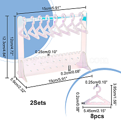 Acrylic Earring Display Stands&nbsp;EDIS-WH0021-18