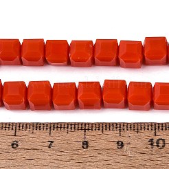 Opaque Glass Beads Strands&nbsp;LS-GLAA-R041-8x8mm-C04