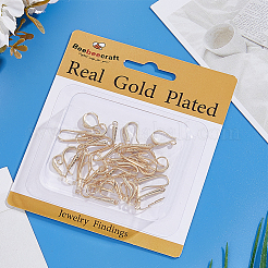 40Pcs 4 Styles Brass Earring Hooks&nbsp;KK-BBC0024-39