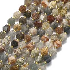 Natural Lodolite Quartz Beads Strands&nbsp;G-I376-A71-01