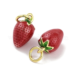 Rack Plating Brass Enamel Charms&nbsp;X-KK-Q775-18G-01