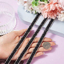 Hotfix Rhinestone Ribbon Trimming&nbsp;DIY-TAC0051-002B-1