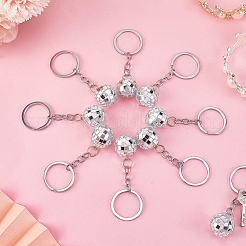 Mirror Ball Acrylic Pendants Keychain&nbsp;KEYC-WH20002-09A-01