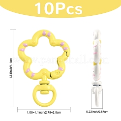 10Pcs Spray Painted Alloy Swivel Snap Hook Clasps&nbsp;FIND-FS0004-56