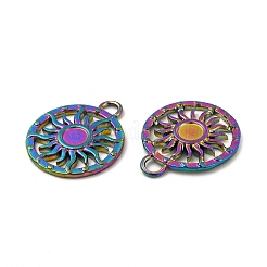 Ion Plating(IP) 304 Stainless Steel Pendant Cabochon Settings&nbsp;STAS-A070-16MC