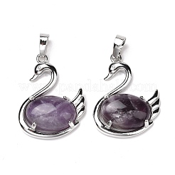 Natural Amethyst Pendants&nbsp;G-M385-04P-E