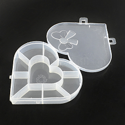 Heart Plastic Bead Storage Containers&nbsp;X-CON-Q023-16