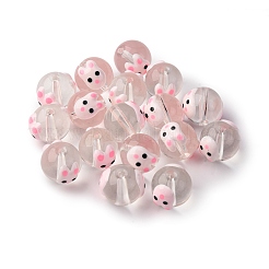 Transparent Glass Enamel Beads&nbsp;GLAA-N049-010