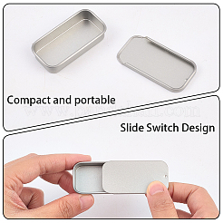 9Pcs 3 Colors Slide Top Tinplate Trinket Storage Boxes&nbsp;CON-CP0001-016B