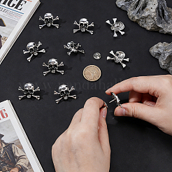 10Pcs Halloween Alloy Lapel Pin Backs for Backpack Clothes&nbsp;JEWB-UN0002-69B