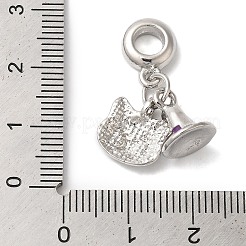 Rack Plating Alloy Enamel European Dangle Charms&nbsp;PALLOY-S189-10P