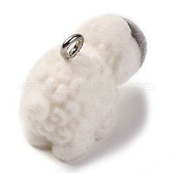 Flocky Resin Pendants&nbsp;RESI-S010-05A