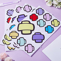 PVC Cartoon Bandage Self Adhesive Car Stickers&nbsp;STIC-WH0004-13