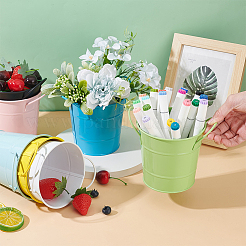 7Pcs 7 Colors Iron Pen Holder&nbsp;OFST-PH0001-08