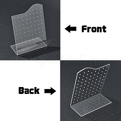 4Pcs 2 Styles Acrylic Earring Display Frame&nbsp;EDIS-YW0001-07